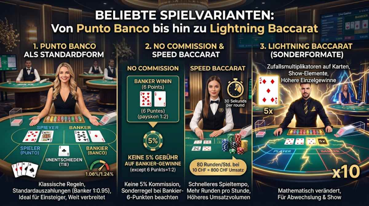 Baccarat Spielvarianten