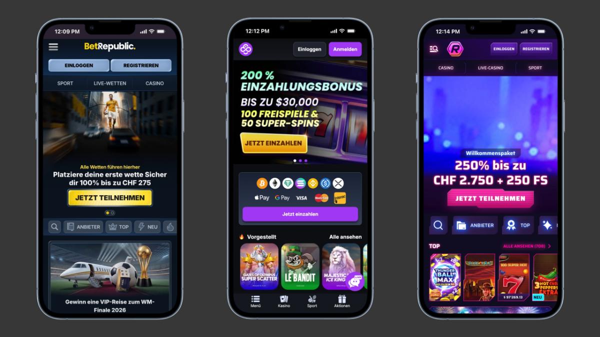 Beste Mobile Casinos Schweiz