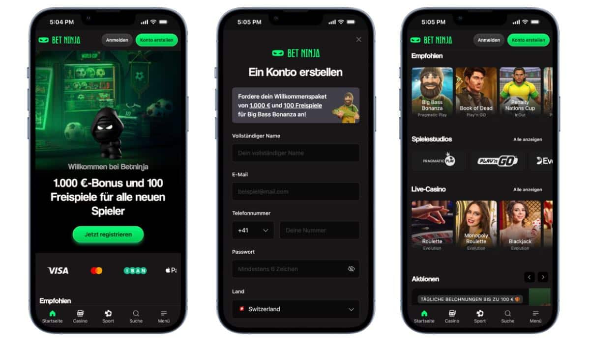 Betninja Mobile Casino