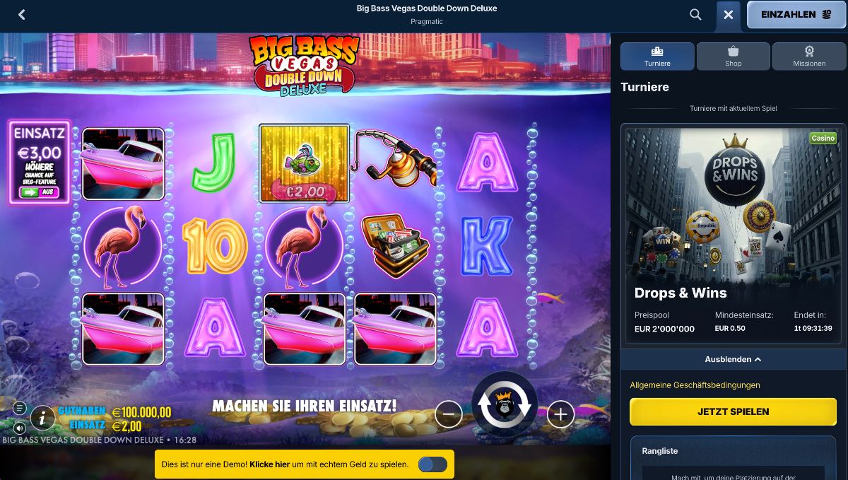 Big Bas Vegas Demo Slot Spiel