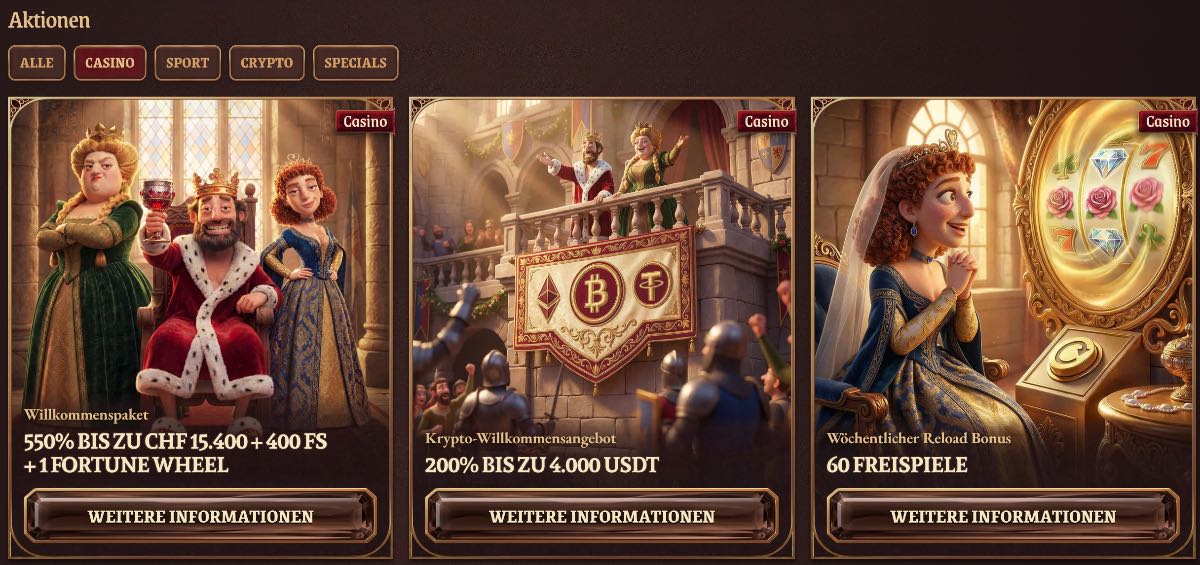 CrazyTower Casino Bonus Angebote