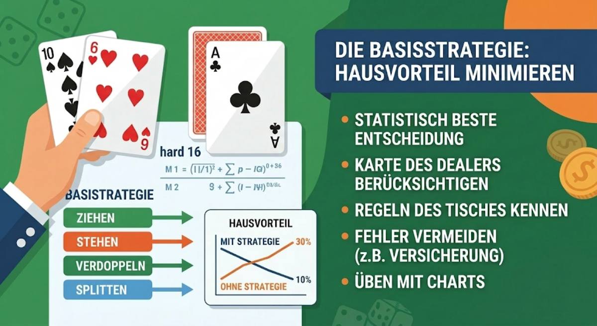 Die Basisstrategie: So minimieren Sie den Hausvorteil beim Kartenspiel