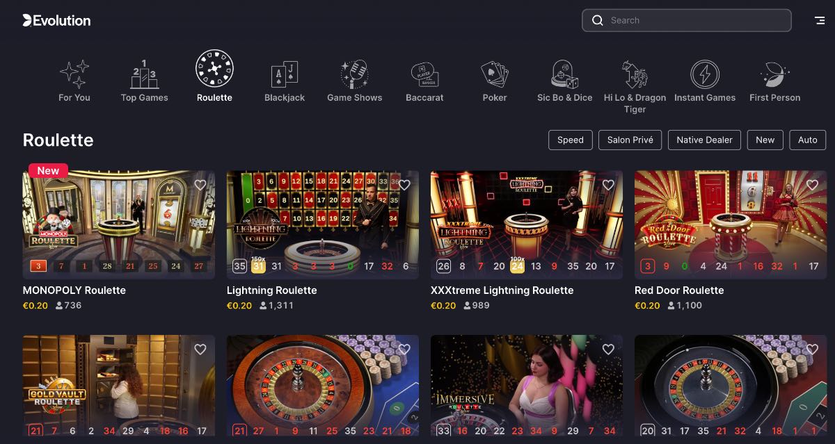 Live Roulette Casino Spiele