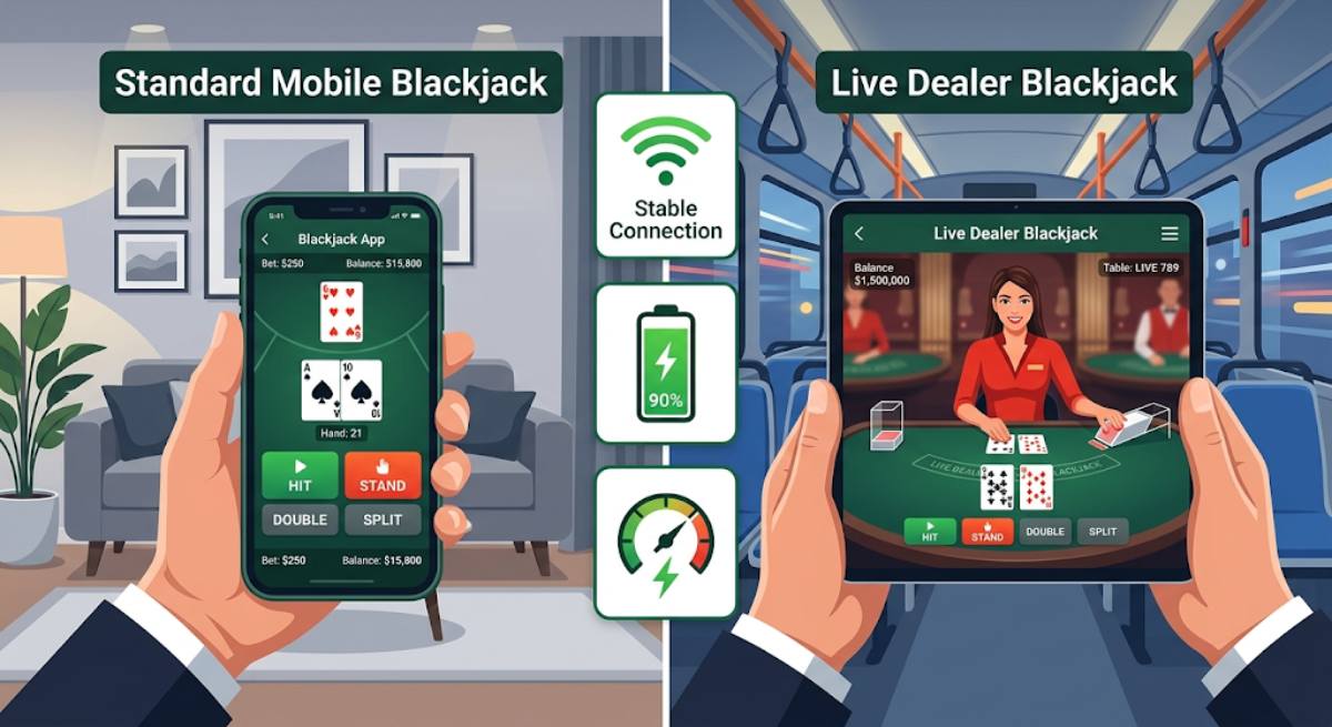 Mobile Blackjack Casinos