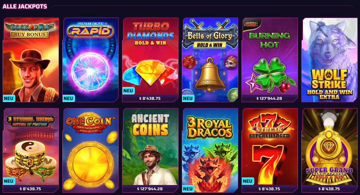Roby Casino Jackpot Spiele