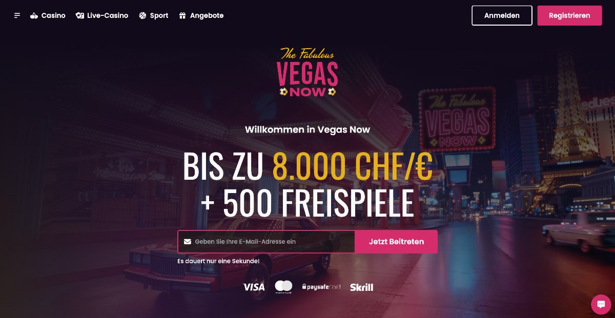 Wenn es um seriöse online casinos geht, hinterlässt Vegasnow mit einem echten CHF-Konto, einer deutschen Oberfläche und einem klar lokalisierten Schweizer Gesamteindruck einen erstklassigen Eindruck bei anspruchsvollen Spielern.