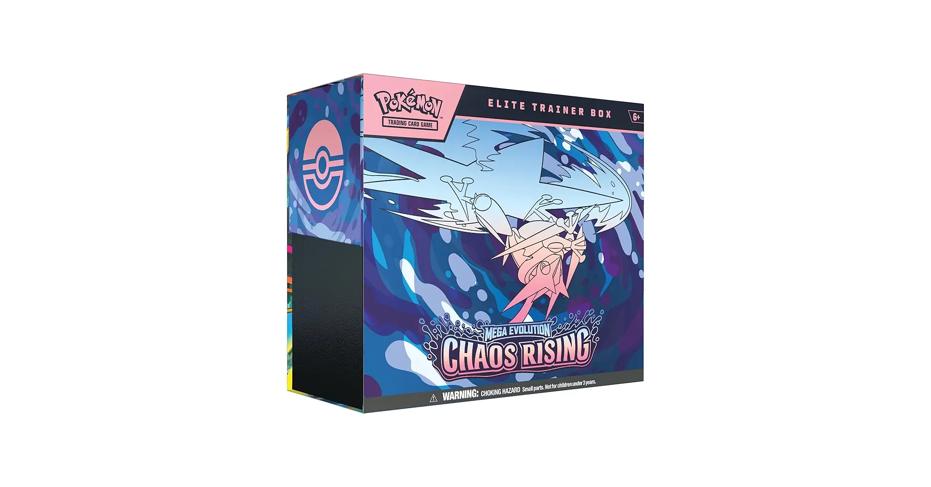 Pokémon Chaos Rising Elite Trainer Box featuring Mega Evolution artwork.