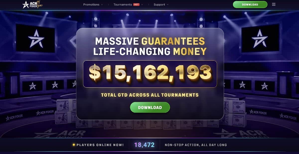 ACR Poker (Americas Cardroom) gehört zu den weltweit größten Adressen im Netzwerkbereich und bietet neben gigantischen Turnierserien auch klassische Unterhaltung mit video poker. Wer schnelles Kartenspiel und strategische Entscheidungen schätzt, profitiert hier von dauerhaft hohem Spielaufkommen, verlässlichen Auszahlungen und riesigen Preispools.
