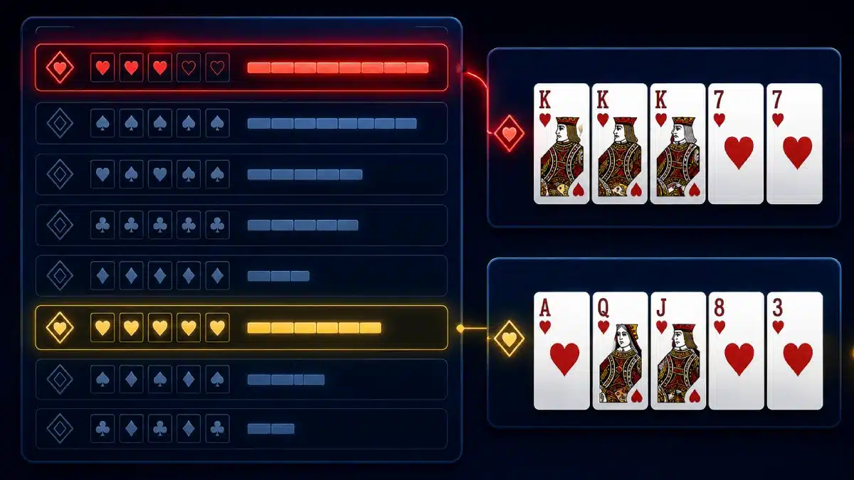 Auszahlungstabelle beim Video Poker verstehen