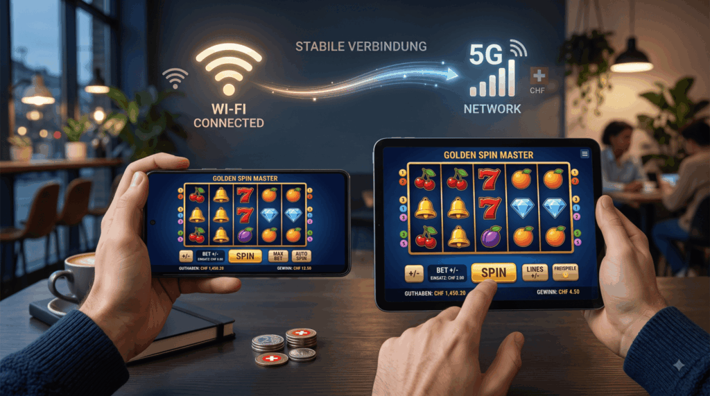 Für Smartphone und Tablet optimierte Casino-Spiele im mobilen Browser