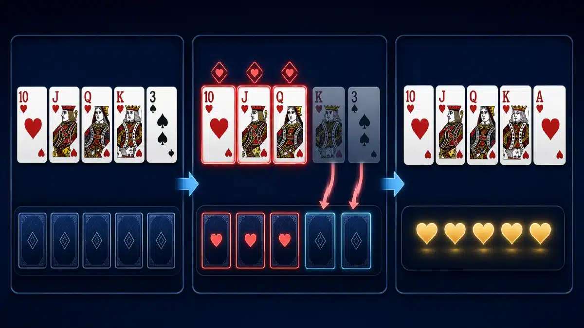 So funktioniert eine Video-Poker-Runde