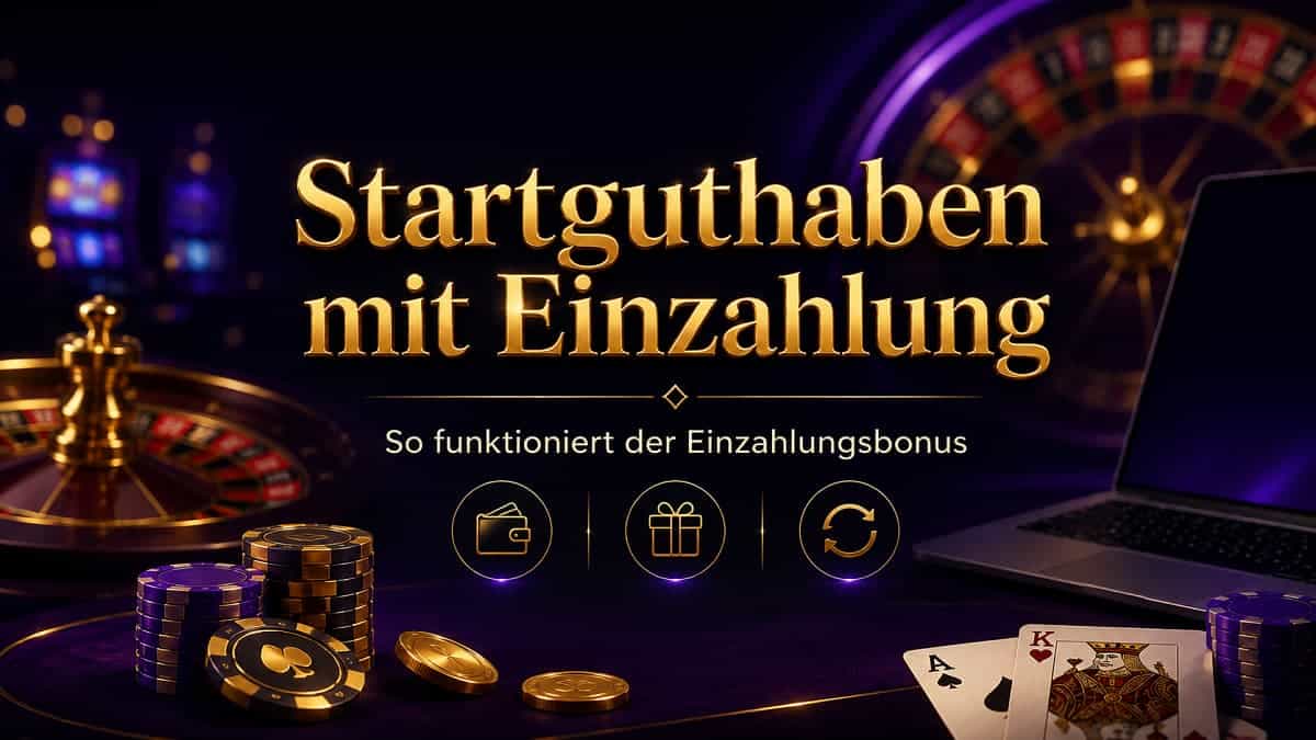 Startguthaben mit Einzahlung: So funktioniert der Einzahlungsbonus