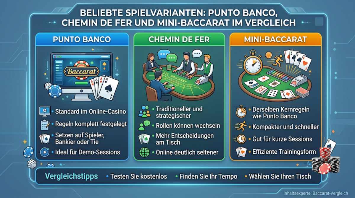 baccarat beliebte spielvarianten