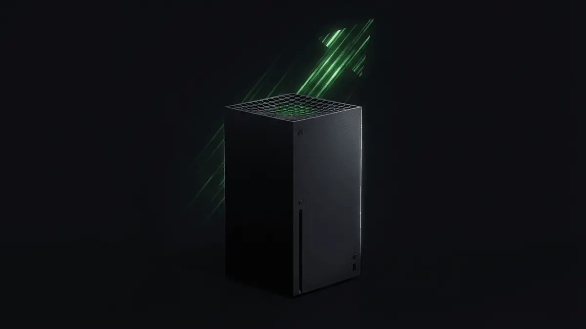 Xbox Series X console with dramatic lighting showing price increase concept