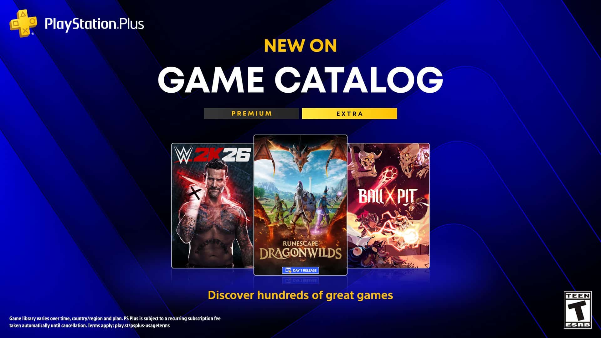 Grafik zur Ankündigung des PlayStation-Plus-Spielkatalogs für September 2026