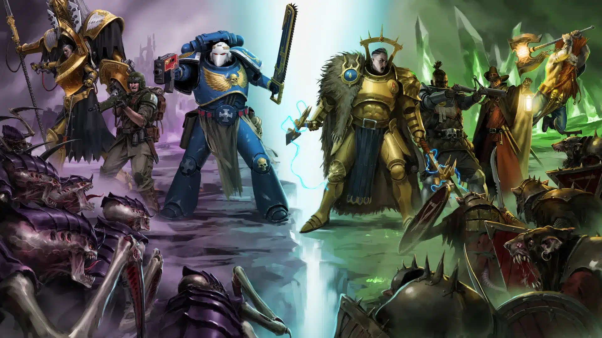 Morvenn Vahl im Paragon Warsuit in Warhammer Survivors